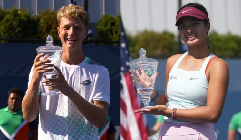 Alex Eala y Martin Landaluce triunfaron en sus respectivas categorías en el US Open