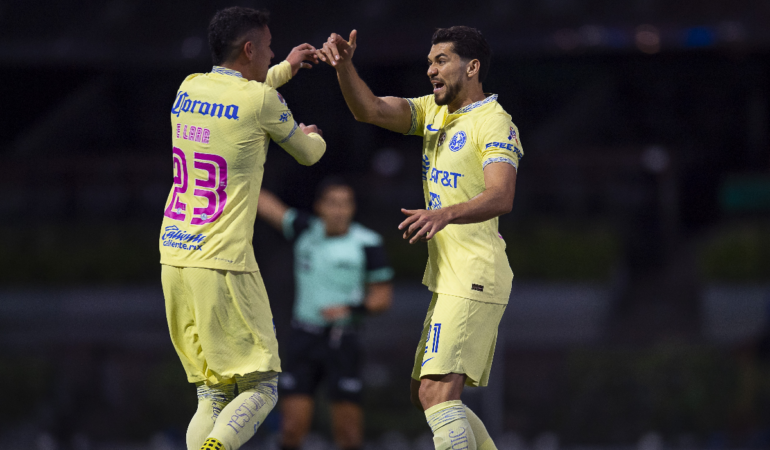 Las Águilas lograron celebrar más de siete veces en la serie / Foto: Mexsport