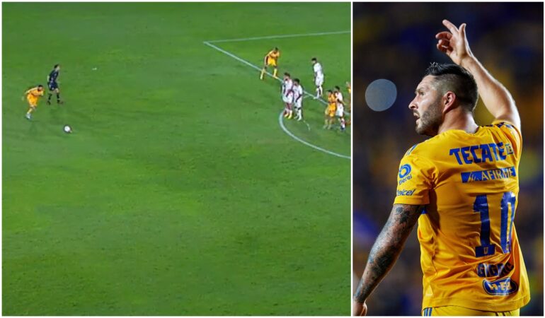 Gignac nos realó un golazo en el duelo ante Necaxa. | Foto: MEXSPORT
