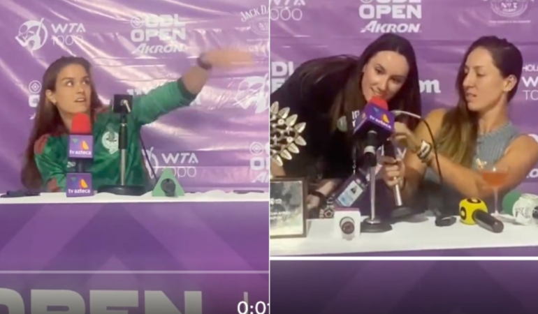 Pegula y Sakkari sufrieron por unas arañas. Foto: Especial
