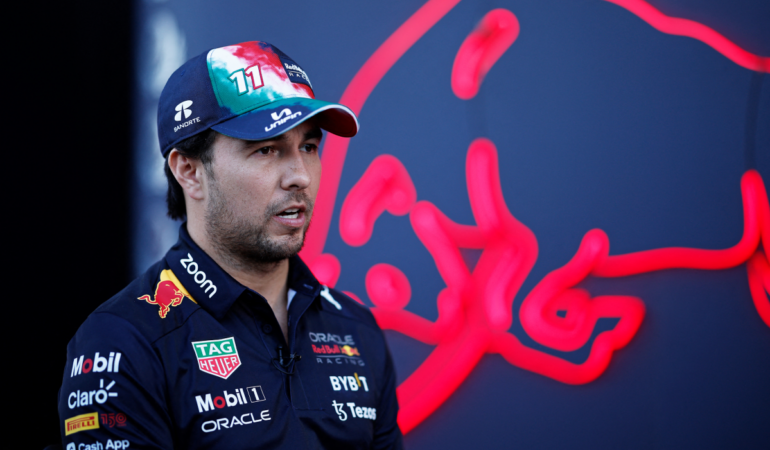Sergio Pérez tendrá que tener una gran clasificación. Foto: AFP