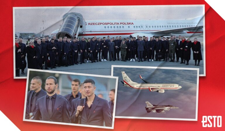Polonia ya viajó hacia Qatar para la Copa del Mundo / Arte: Abril Hernández