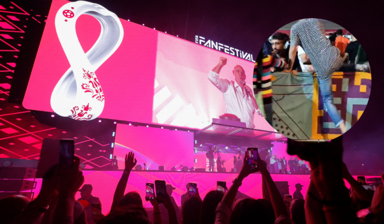 Aficionados provocaron el caos en Qatar para ingresar al Fan Fest