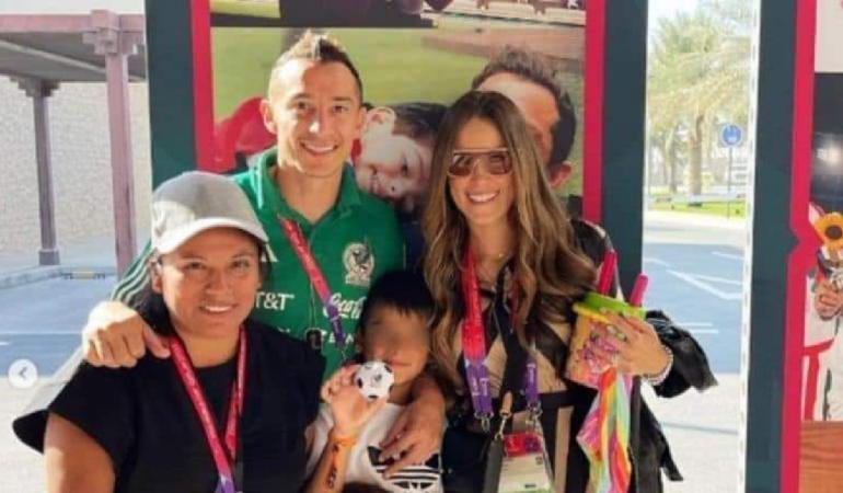 Andres Guardado y su familia. Foto_ Cortesia