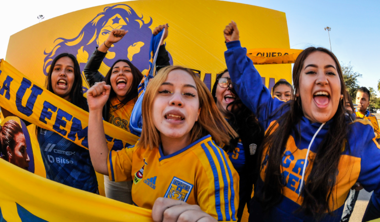 La porra de Tigres está lista para la final de la Liga MX / Foto: Aracely Martínez