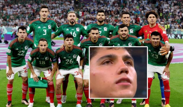 Kevin Alvarez y Andres Guardado lloraron previo al mexico vs argentina | Reuters