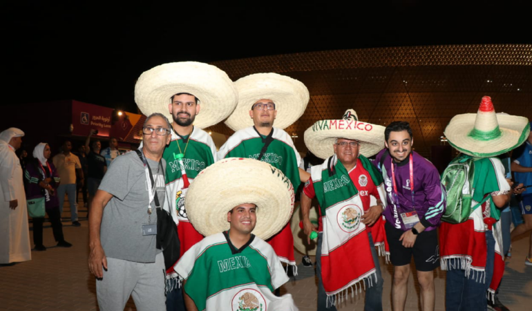 Mexicanos con sus sombreros . Foto: David Segoviano