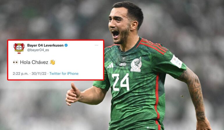 ¿Luis Chávez a Alemania? El Bayern Leverkusen mandó un mensajito al mexicano tras su golazo.| Foto: AFP