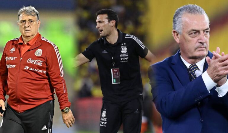 Habrá tres técnicos argentinos en Qatar. / Foto: EFE Y REUTERS