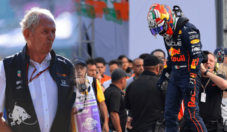 Helmut Marko explicó por que Max no le cedió la posición a Checo. | Foto: MEXSPORT