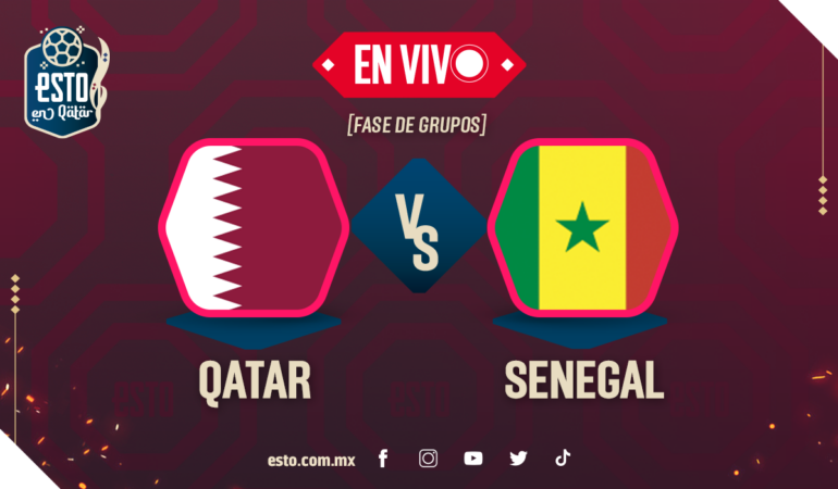 Qatar vs Senegal. Arte: Esto en Línea