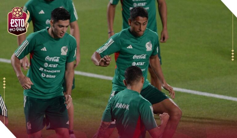 ¡Raúl Jiménez no llegó! Funes Mori apunta como titular ante Polonia. / Foto: Erick Estrella ESTO