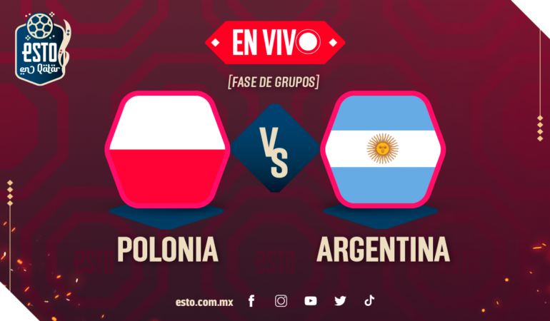 Sigue en vivo todas las acciones entre polacos y argentinos. Arte: Esto en Línea