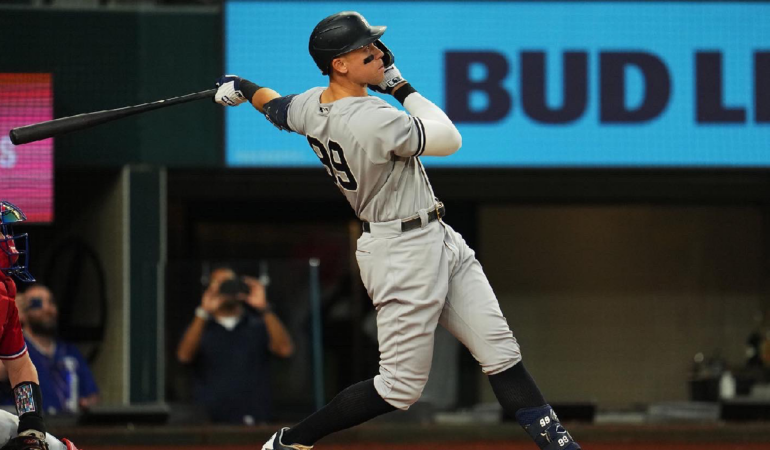 Aaron Judge se mantendrá en la plantilla de los Yankees / foto: @TheJudge44