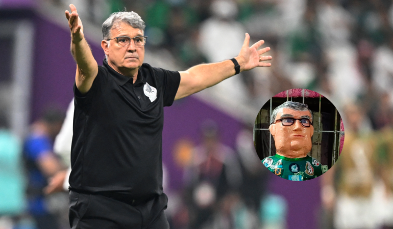 Crean piñata del Tata Martino en Tamaulipas Cortesía