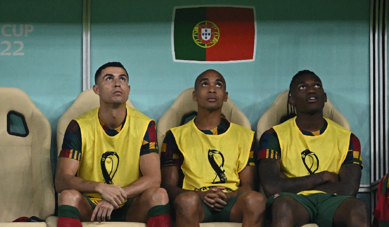 Cristiano fue banca ante Suiza. Foto: AFP
