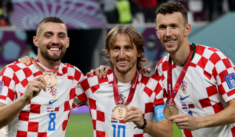 Croacia quedó en el podio de un Mundial por tercera vez en su historia _ Foto_ AFP