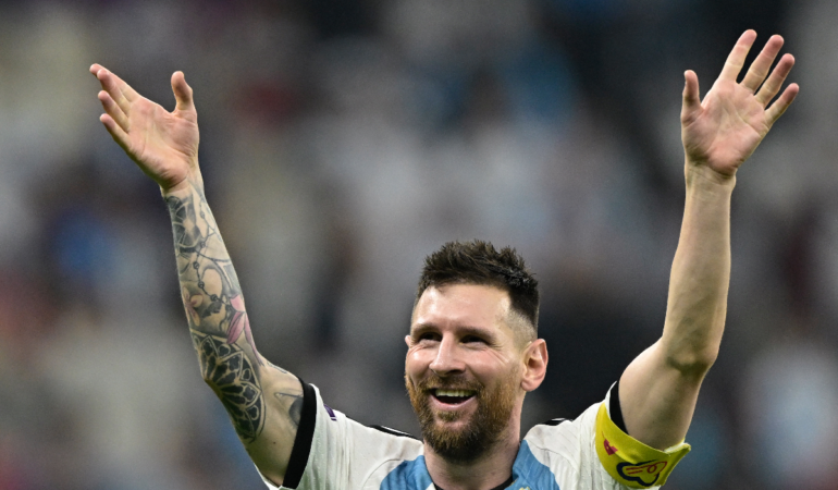Emotiva carta que recibió Messi. Foto: AFP
