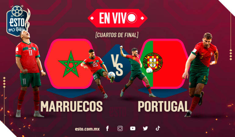 Marruecos vs Portugal. Arte: Esto en Línea