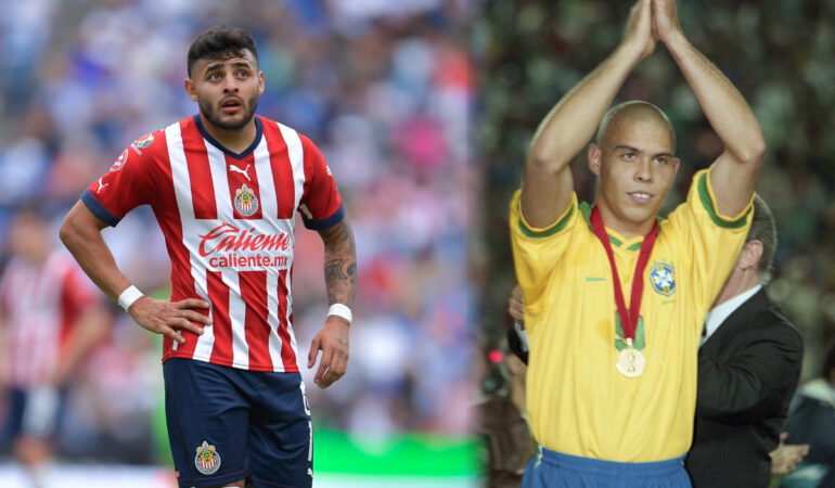 El futbolista de las Chivas se comparó con el goleador de la verdeamarella. | Foto: MEXSPORT