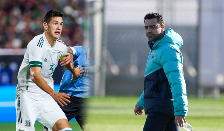 Xavi Hernández aceptó que habían seguido a César Montes; Resaltó su llegada al Espanyol. | Foto: AFP Y MEXSPORT