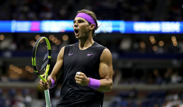 Rafael Nadal confeso su admiración a Messi. Foto: AFP