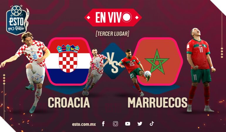 Croacia vs Marruecos por el tercer lugar de Qatar 2022. Arte: Esto en Línea