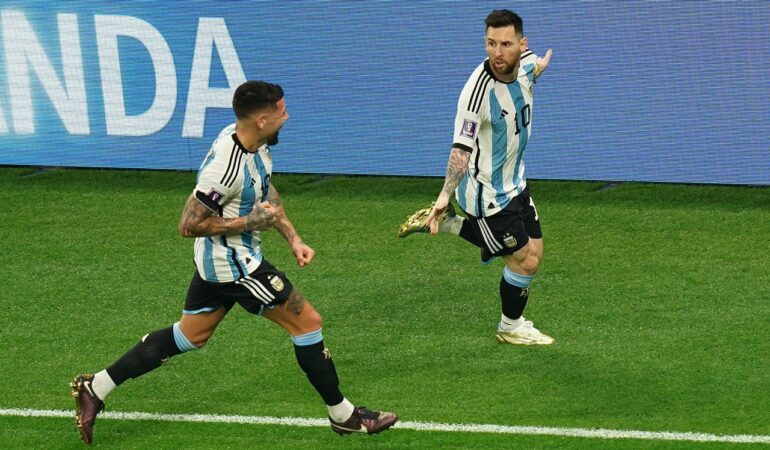 Argentina echó a Australia del Mundial y se medirá a Países Bajos en cuartos de final. | Foto: Erick Estrella ESTO