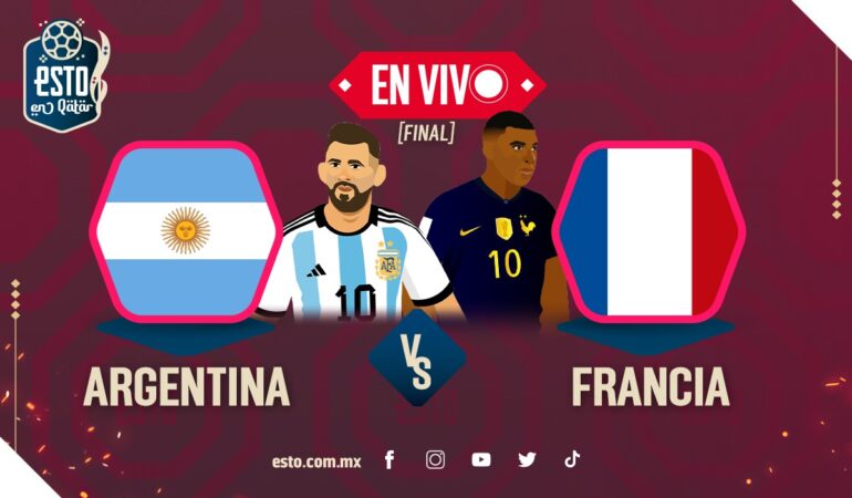 Argentina vs Francia, Final de Qatar 2022. Arte: Esto en Línea