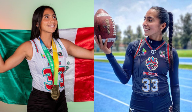 Diana Flores embajadora del flag football para la NFL