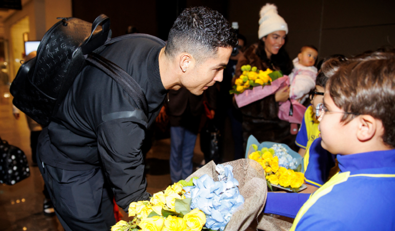Cristiano Ronaldo ya está en Riad / Foto: AFP