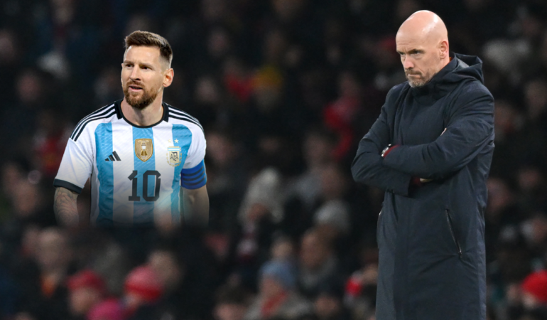 Erik ten Hag sabe que Messi sólo hay uno | Foto: Especial