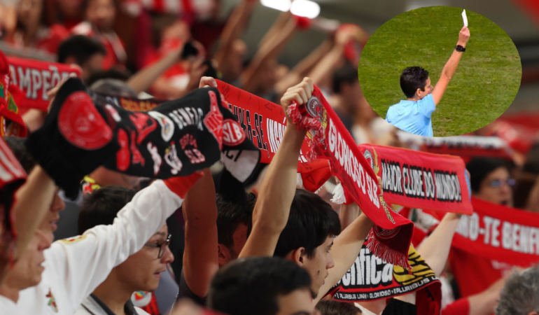 La tarjeta blanca se mostró en un juego del Benfica Femenil / Foto: @modalidadesslb