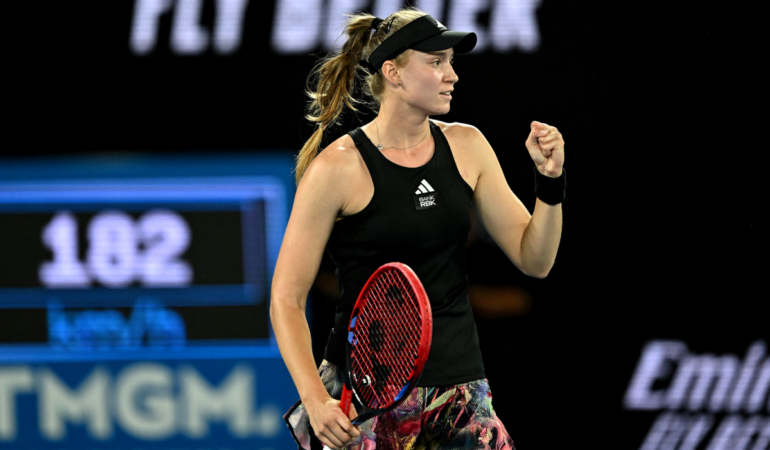 Rybakina quiere conseguir su segundo título de Grand Slam en Australia .FOTO AFP