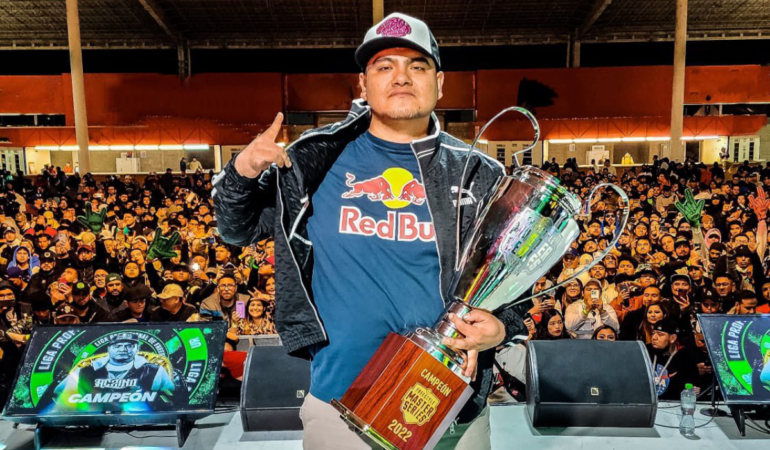 Aczino es campeón de FMS México 2022; llegó el bicampeonato en Monterrey. | Foto: Cortesía @FMSMéxiso