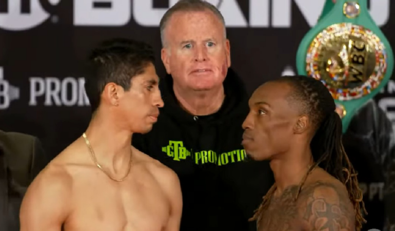 Rey Vargas listo para la pelea. Foto: cortesía