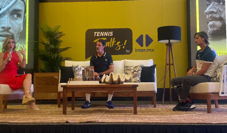 Matteo Berrettini y Patrick Mouratoglou hablaron en conferencia de prensa | Foto: Karen Moran