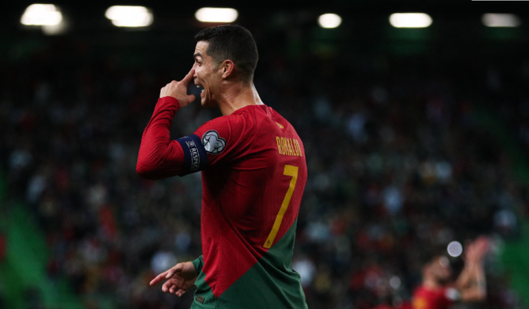 Cristiano Ronaldo sumo 170 partidos con Portugal. Foto: AFP