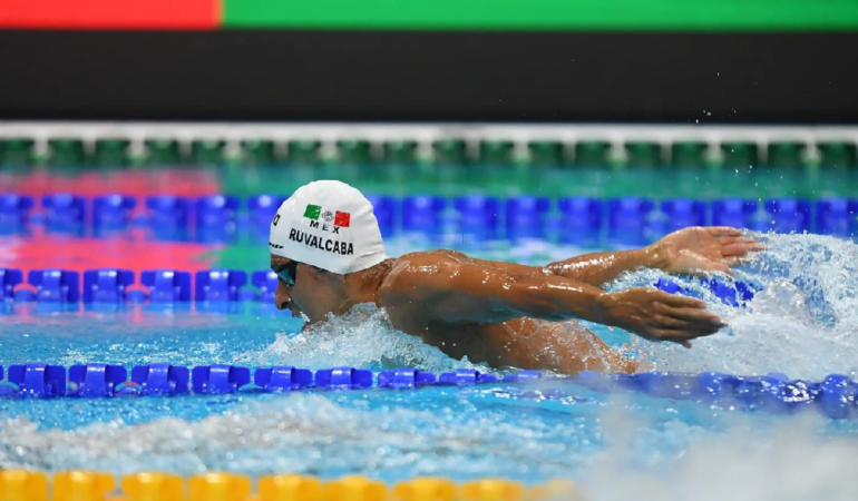El nadador de la Acuática Nelson Vargas quiere formar parte del equipo mexicano. Foto: cortesía Héctor Ruvalcaba