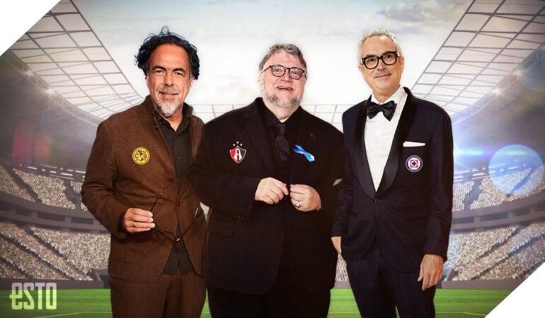 Alfonso Cuarón, González Iñárritu, Guillermo del Toro y su conexión con la Liga MX. | Foto: ESTO