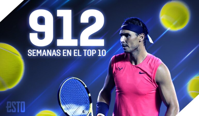 Rafael Nadal salió del Top10 de la ATP tras casi 18 años; ¿Cuál es su récord? | Foto: ESTO