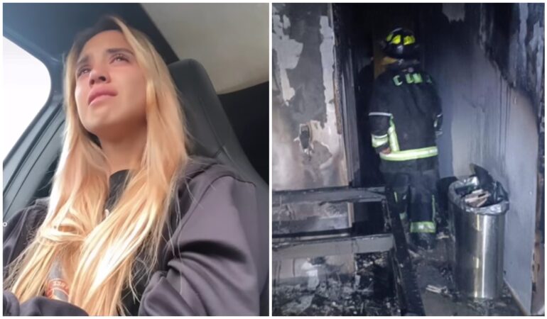 Nailea Vidrio tuvo que desalojar su departamento por un incendio, se reportó