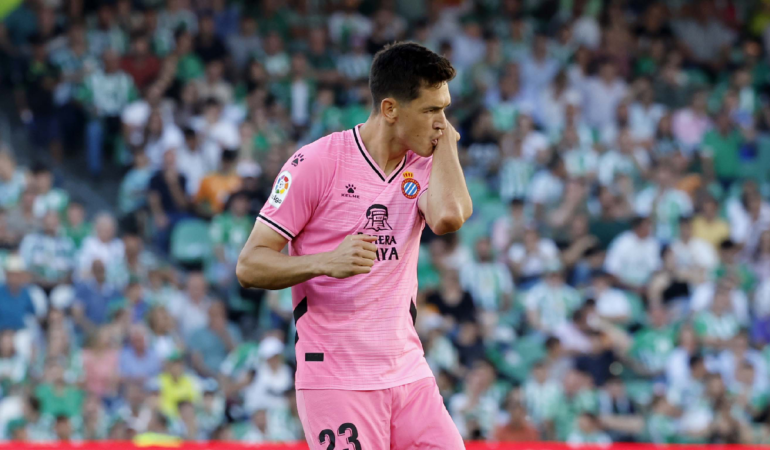 Cesar Montes sumó su primer gol en España. Foto: @RCDEspanyol