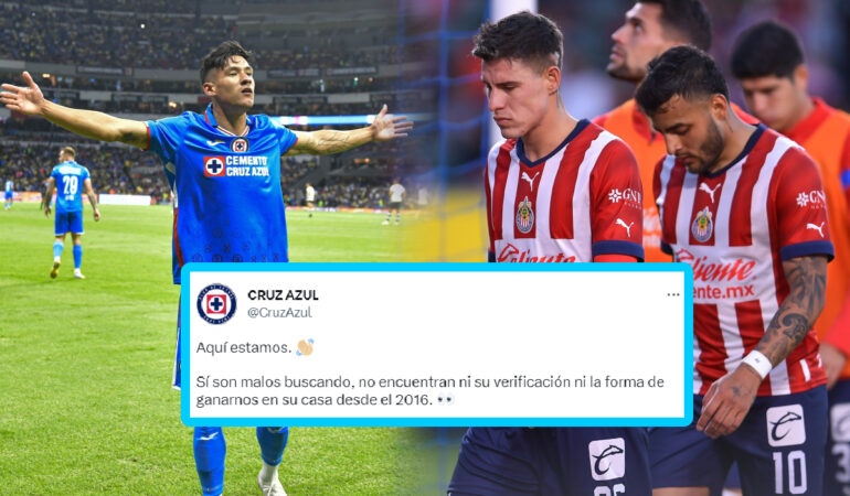 Chivas se quiso burlar de la cuenta no verificada de Cruz Azul y acabaron humillados. | Foto: MEXSPORT