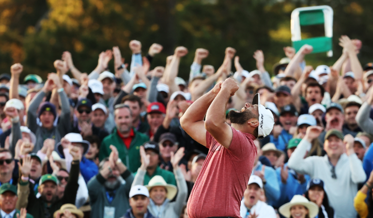 Jon Rahm logro el Masters de Augusta. Foto: AFP