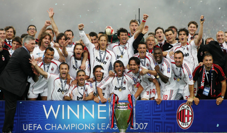 Milan campeon de Champions en 2007 _ Foto_ @ACMilan