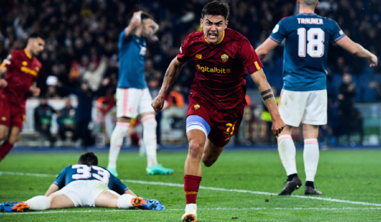 Paulo Dybala fue la estrella de la Roma en la remontada _ Foto_ AFP