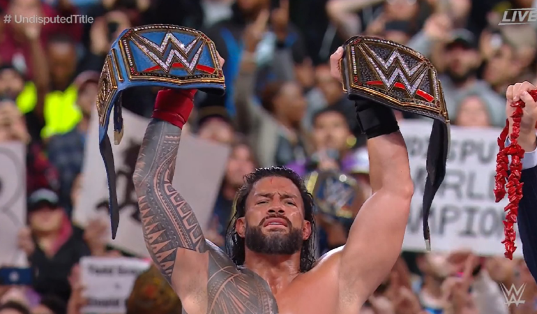 Roman Reigns retuvo el Campeonato / Foto: @WWE