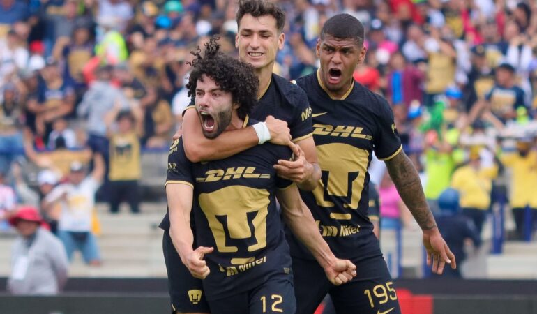 ¡Pumas despertó! El Turco Mohamed debutó con autoridad ante San Luis. | Foto: Oswaldo Figueroa ESTO