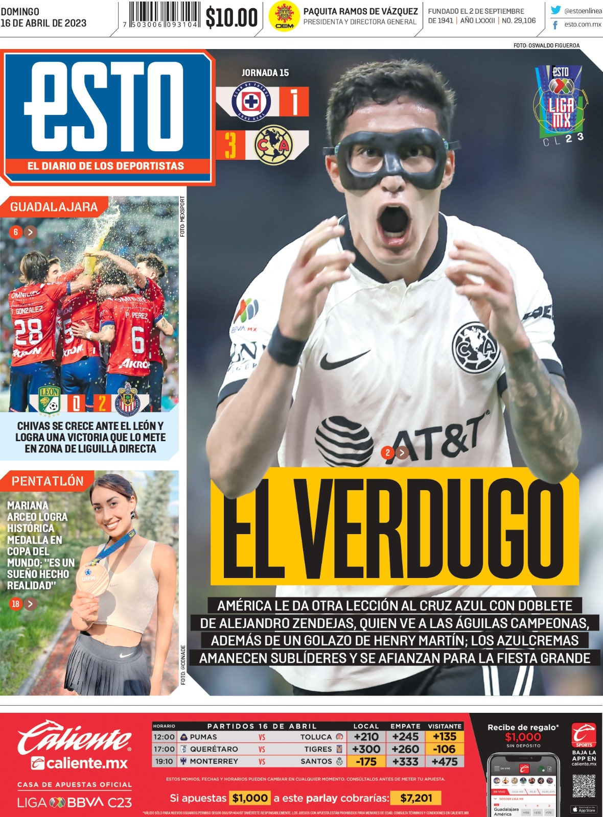 Portada 16 de Abril del 2023 ESTO en línea